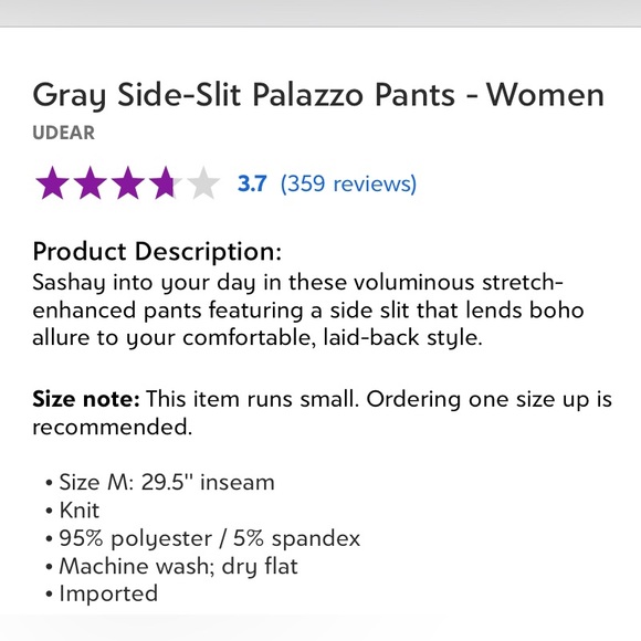 Brand new, never worn palazzo pants - Picture 2 of 2